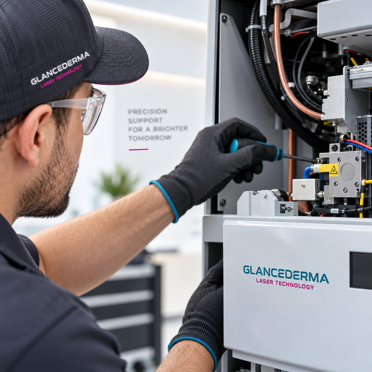 Glancederma technical engineer providing support